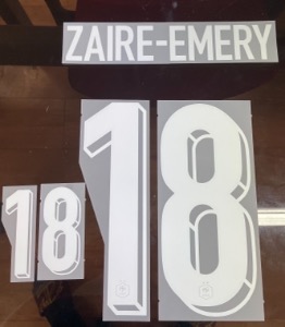 ZAIRE-EMERY 18 오피셜 마킹 네임세트 / 프랑스 홈 2024/25