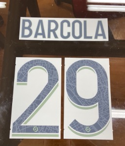 [Only 2Set]  BARCOLA 29 오피셜 마킹 네임세트 / PSG  4th 2023/24 (Ligue 1)