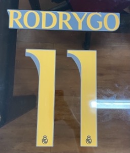 RODRYGO 11 오피셜 마킹 네임세트 / 레알마드리드  어웨이,서드 2023/24 (UCL)