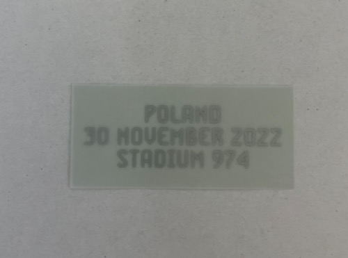 카타르 월드컵 Qatar Worldcup 2022 Official MDT for 아르헨티나 어웨이 Argentina Away [VS Poland] [Dekographics Official Product]