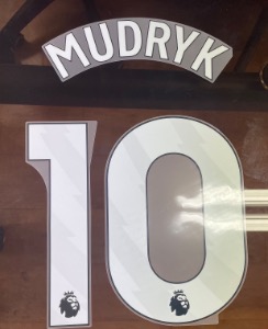 MUDRYK 10 오피셜 마킹 네임세트  (네임블록) / 첼시 홈,어웨이 2023/24 (프리미어리그) , 홈 2024/25